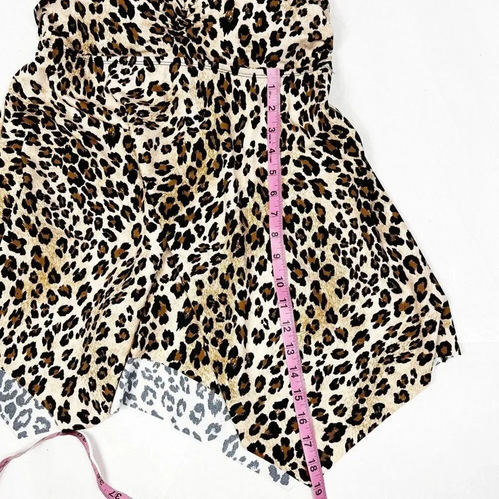 Kim Gravel Tankini Set Cheetah Braid Back Bike Shorts Modest Swimsuits For All
